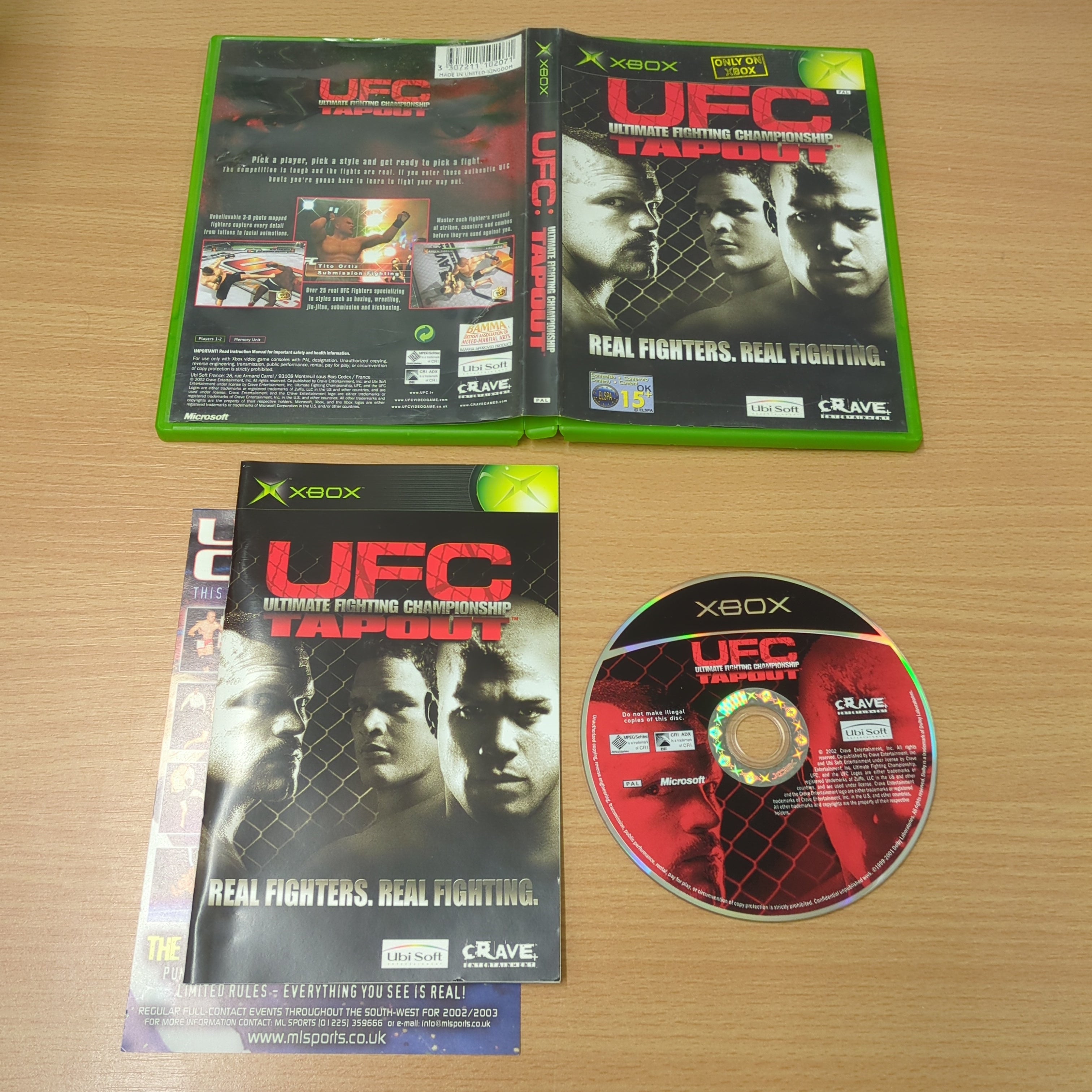 UFC Tapout: Ultimate Fighting Championship original Xbox game UFC Tapout: Ultimate Fighting Championship original Xbox game